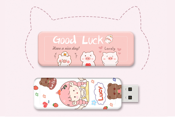 P010-推拉卡通定制U盘