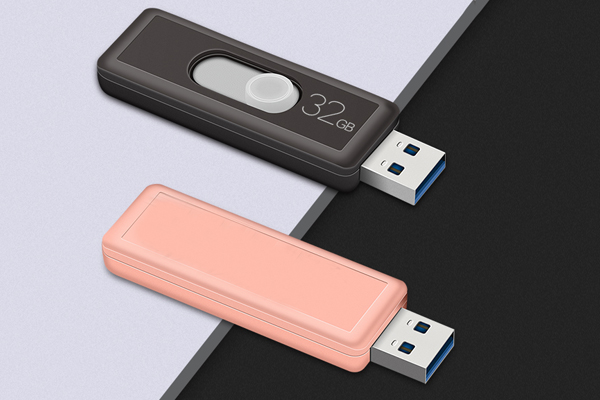 M002-推拉金属U盘