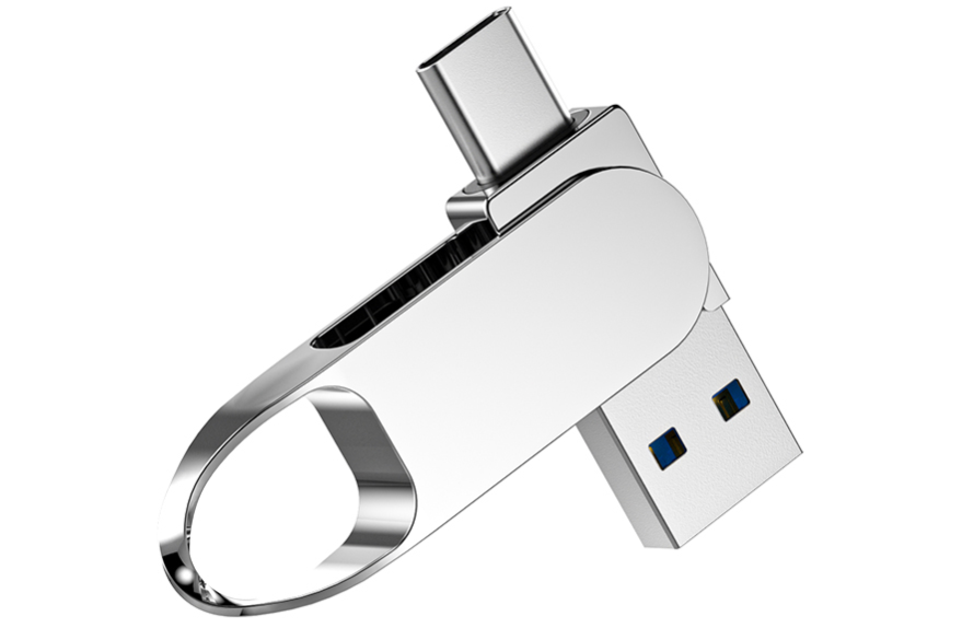 M039  3.0 莫比乌斯环两用金属旋转U盘